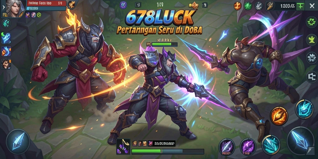 Tangkapan layar gameplay seru dari 678LUCK yang menampilkan aksi pertempuran.