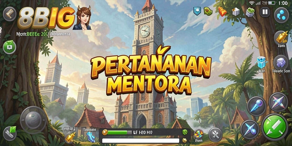 Screenshot gameplay 88BIG menampilkan pertempuran seru dalam Tower Defense.