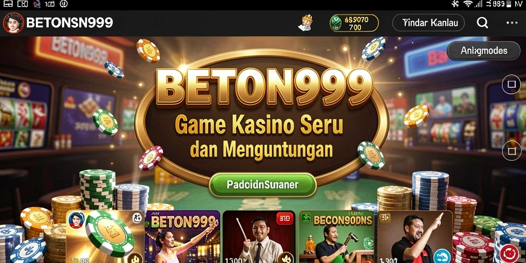 Tampilan gameplay menarik dari BETON999 dengan grafis yang memukau.