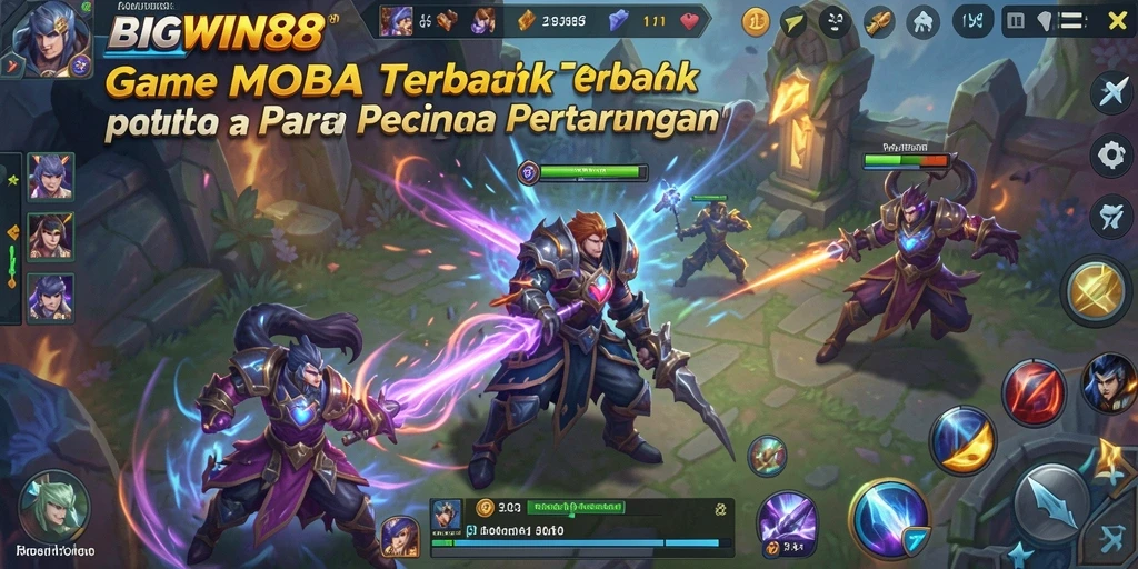 Screenshot menunjukkan pertarungan seru di arena BIGWIN88.