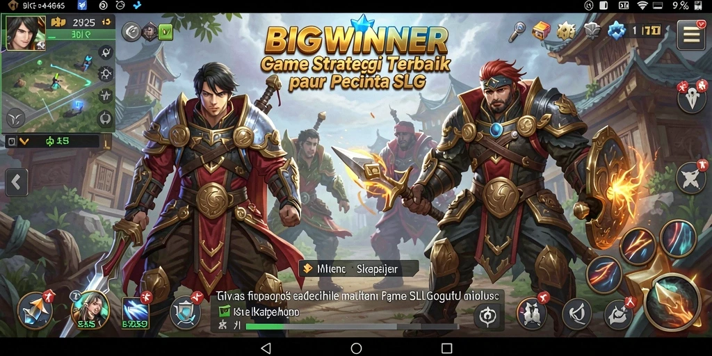Screenshot menunjukkan aksi mendebarkan gameplay SLG di BIGWINNER.