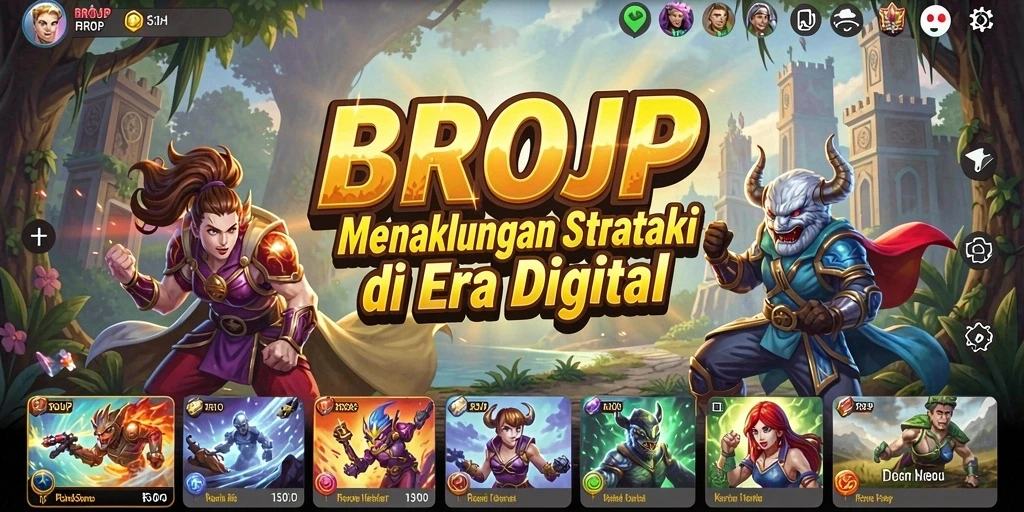 Screenshot gameplay BROJP menampilkan pertarungan strategi yang seru.