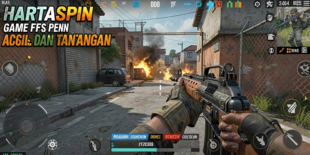 Tampilan gameplay menarik dalam HARTASPIN yang memukau.