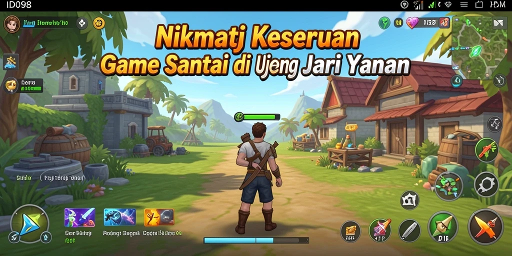 Tangkapan layar menunjukkan gameplay seru ID098 dengan level yang menantang.