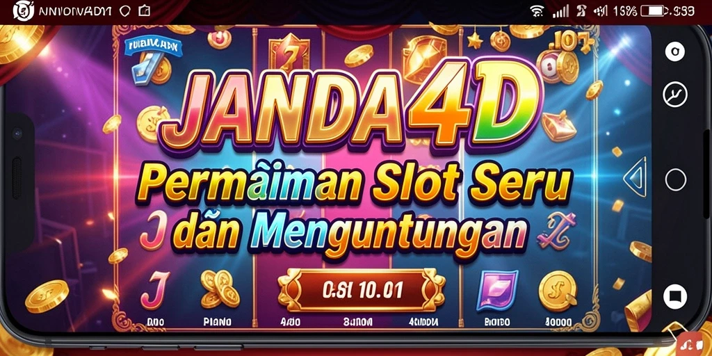 Screenshot menunjukkan momen seru dalam permainan slot JANDA4D.