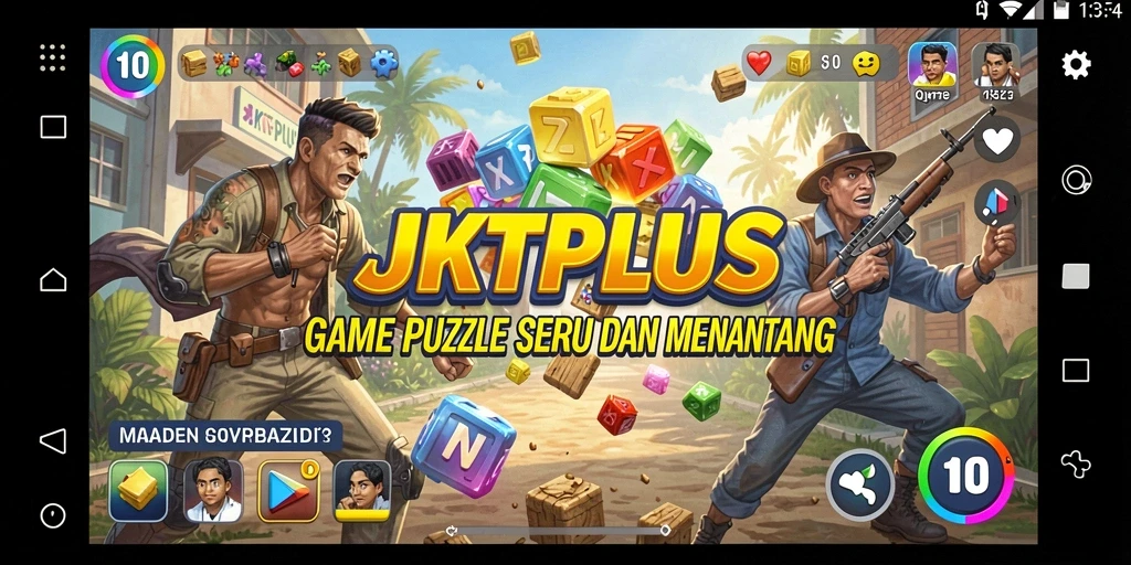 Tampilan gameplay JKTPLUS yang menantang dan interaktif.