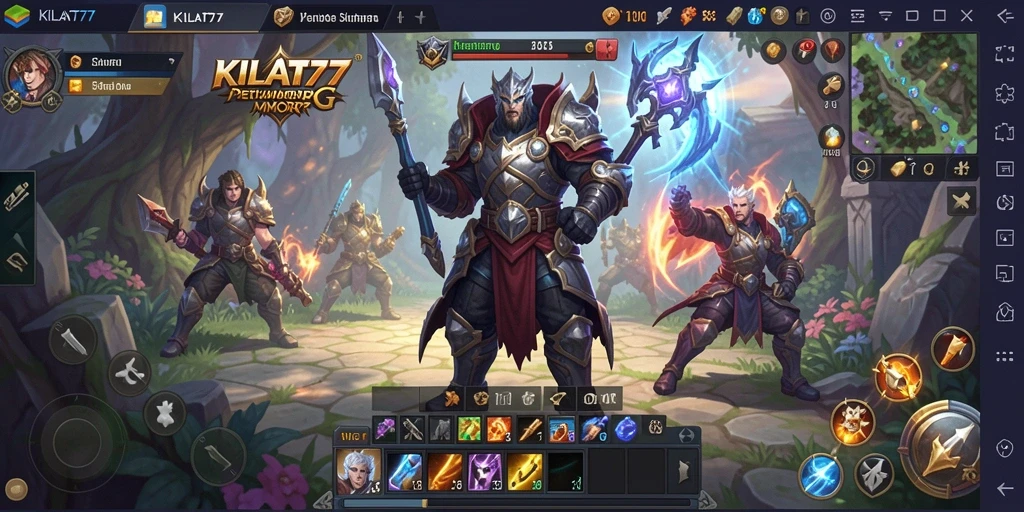 Tangkapan layar KILAT77 menampilkan aksi seru dalam petualangan MMORPG.