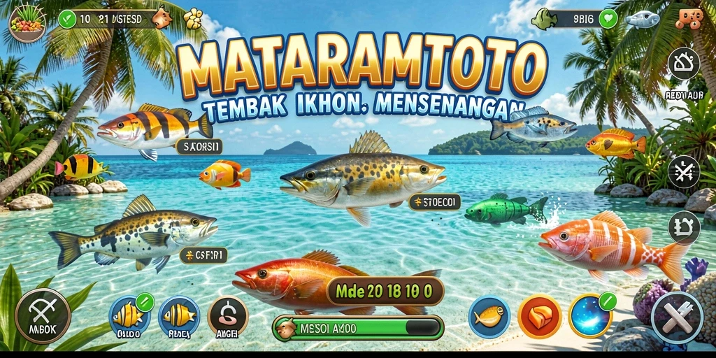 Tangkapan layar menunjukkan gameplay seru Tembak Ikan di MATARAMTOTO.