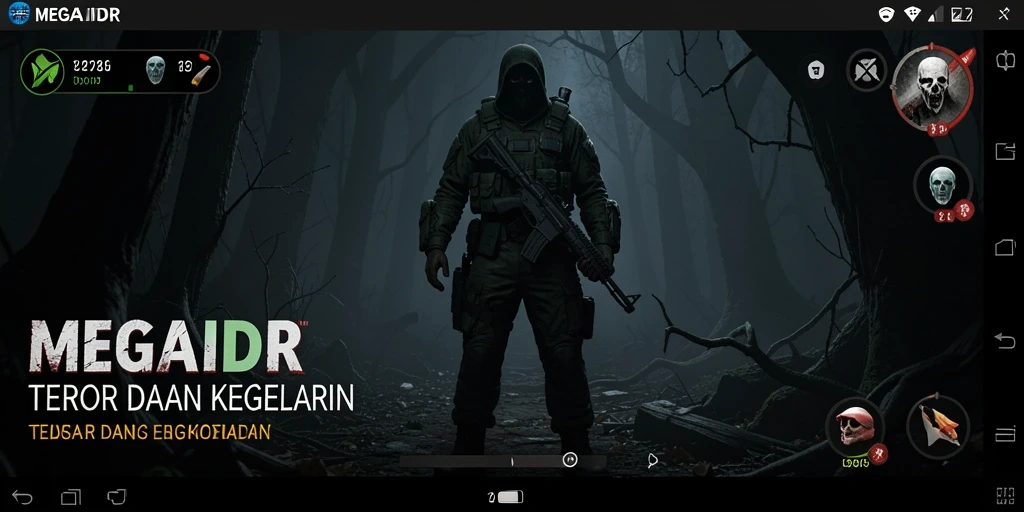 Gameplay MEGAIDR yang mencekam dan atmosfer menyeramkan.