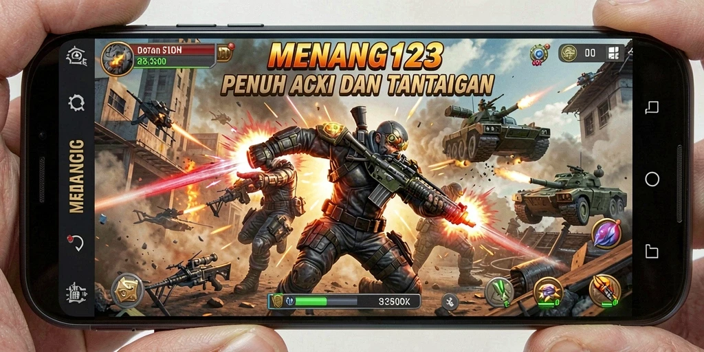 Tampilan gameplay MENANG123 yang mendebarkan dan penuh aksi.
