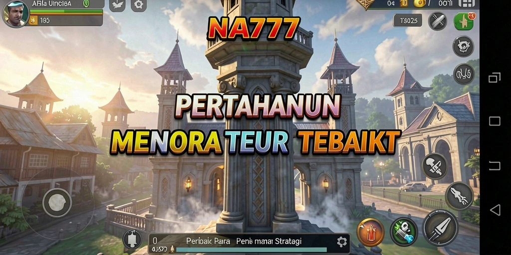 Gameplay NA777 dengan strategi menara yang mendebarkan dan grafis menawan.