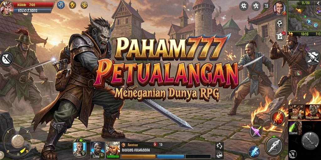 Tampilan gameplay PAHAM777 yang menakjubkan dengan aksi RPG yang seru.