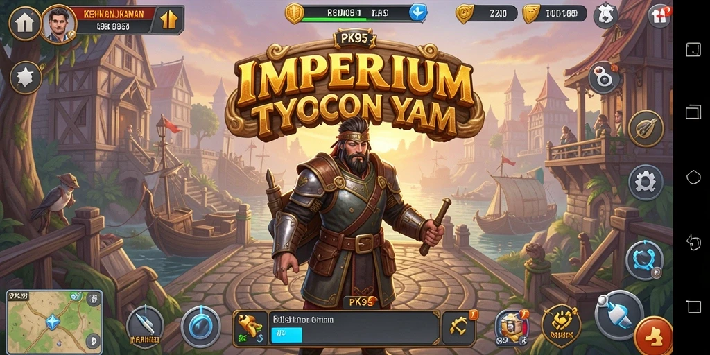 Gameplay Tycoon yang mengasyikkan dan penuh strategi.