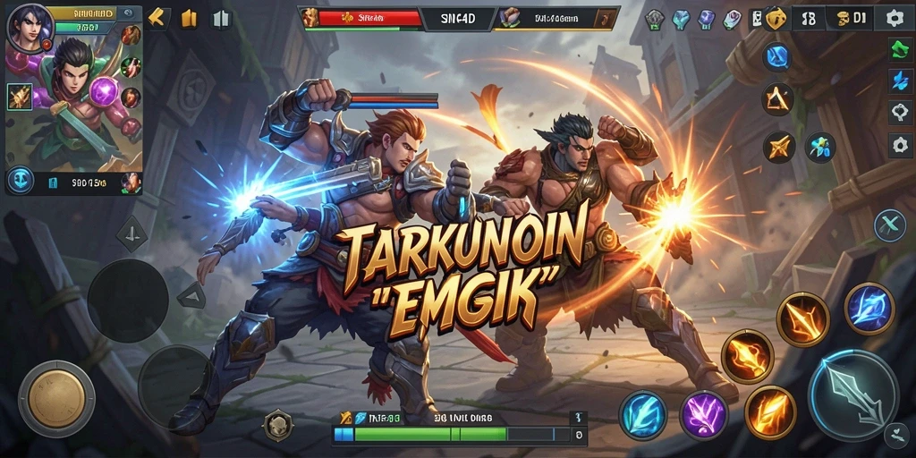 Tangkapan layar dari gameplay MOBA yang mendebarkan di SINTE4D.