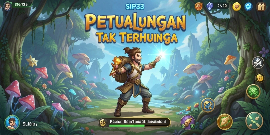 Screenshot gameplay SIP33 menunjukkan eksplorasi dunia yang luas dan menantang.
