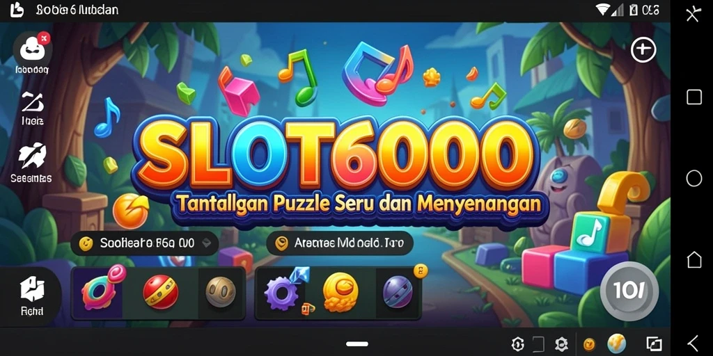 Tampilan gameplay menarik dari SLOT6000 dengan berbagai teka-teki seru.