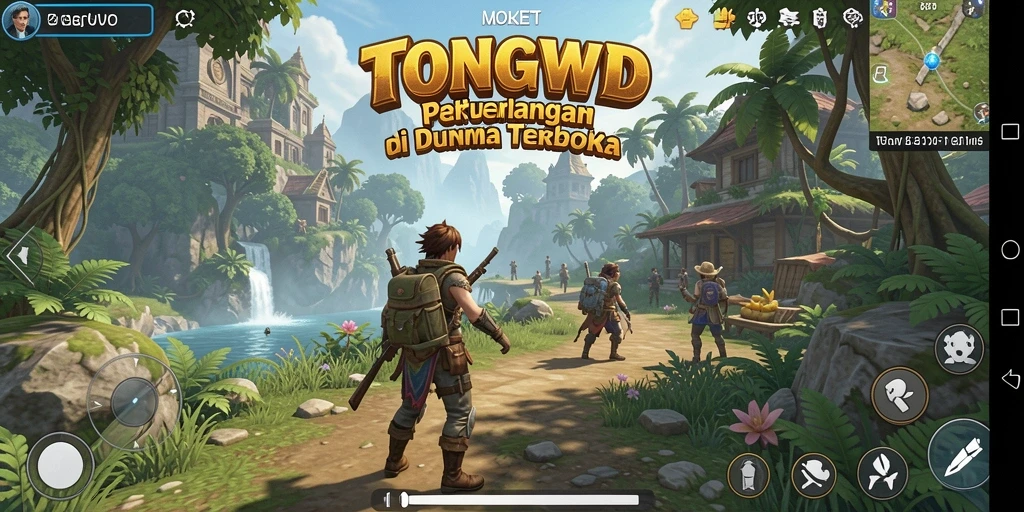 Tampilan gameplay menakjubkan dari dunia terbuka TONGWD.