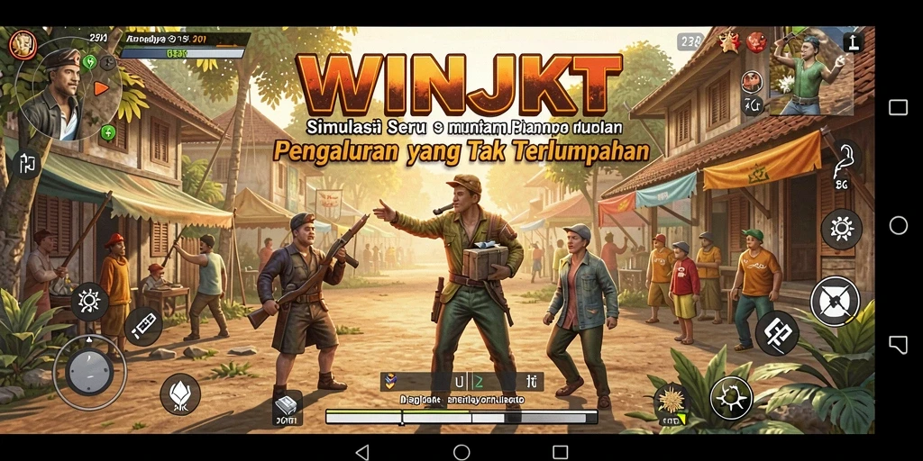 Tampilan gameplay <strong>WINJKT</strong> yang mendetail dan interaktif.