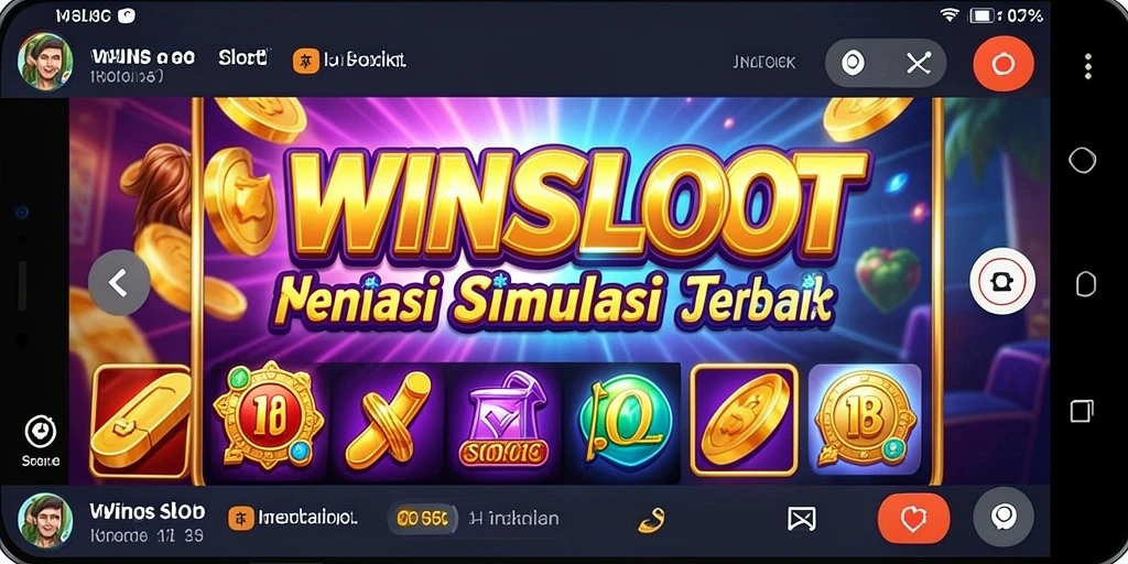 Tampilan menawan dari WINSLOT saat bermain mesin slot.